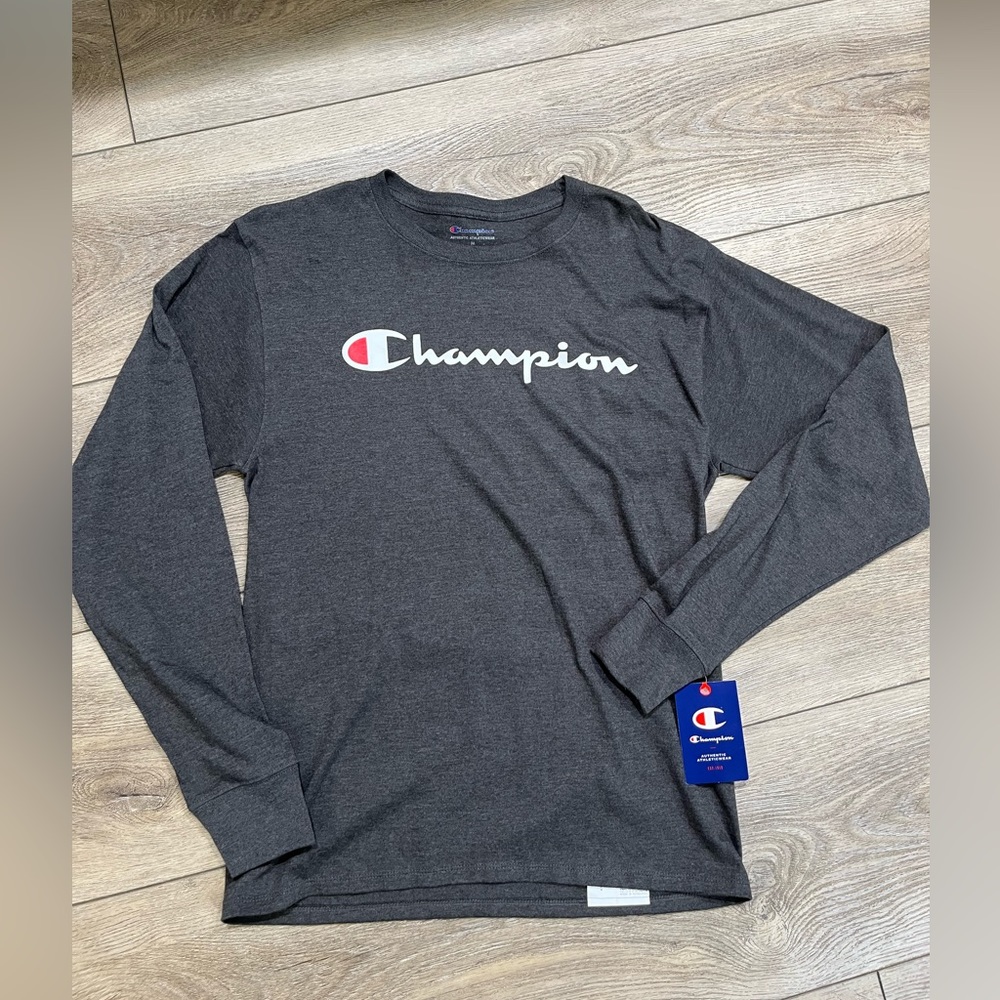 Champion Dark Grey Long-sleeve T-shirt. New with tags!